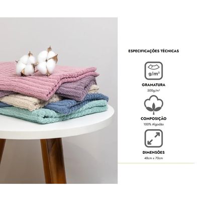 Toalha Piso Basic 48x70cm Rosa 1303 Buddemeyer