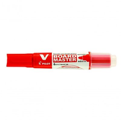 Marcador Para Quadro Branco V-board Master Pilot Recarregável Vermelho