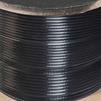 Cabo Aço Af 1/8'' 6x7 Galvan. Plastificado Preto 500m Vonder