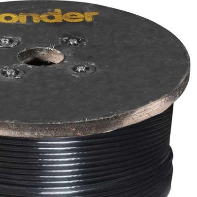Cabo Aço Af 1/8'' 6x7 Galvan. Plastificado Preto 500m Vonder
