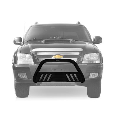 Parachoque de Impulsão S10 1995 a 2011 Preto Com Grade
