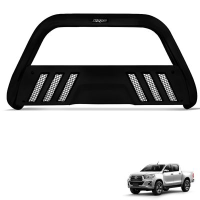 Parachoque de Impulsão Hilux 2016 a 2025 Preto Com Grade
