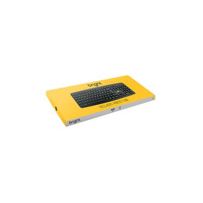 Teclado Bright com Fio USB Preto 014