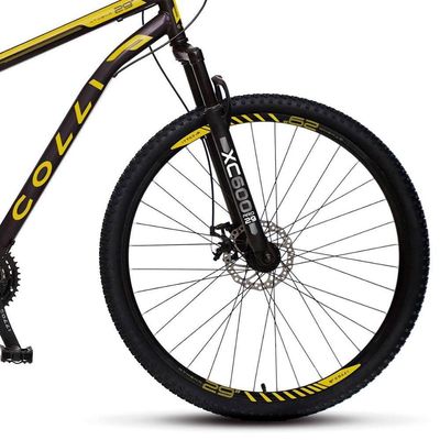 Bicicleta Colli Athena Aro-29 Com Freio A Disco E 21 Marchas Preto E Amarelo