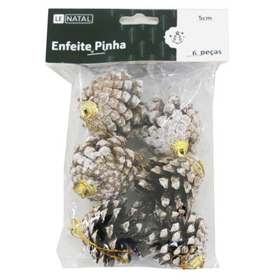 Enfeite Pinha 5cm CV233376 Cazza
