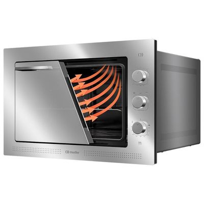 Forno Elétrico De Embutir Mueller Espelhado 50 Litros MFE50K 220V