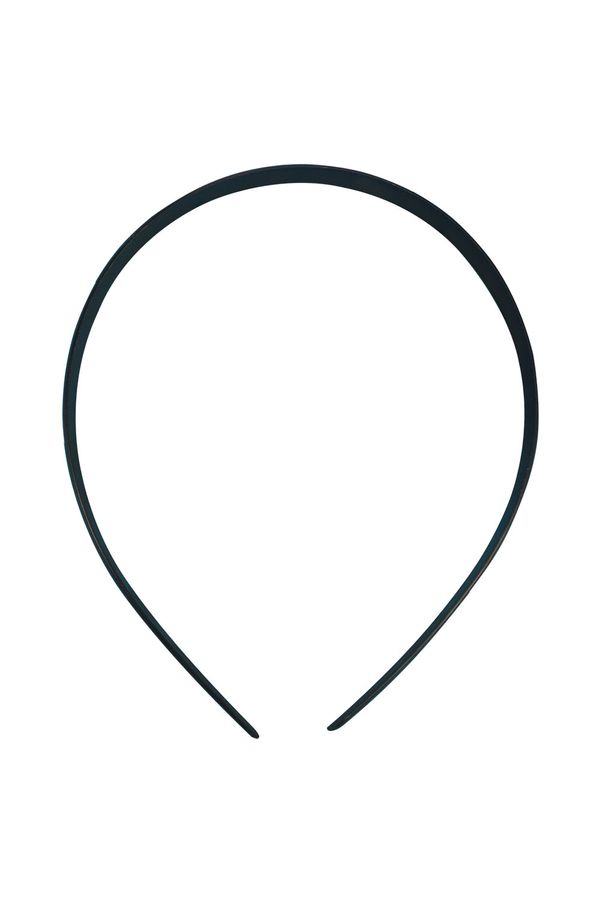 Tiara Plástica Achatada Kit 10mm com 12 Unidades Preta