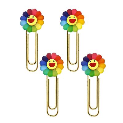 Clips Divertido Le Flor Color com 4 Unidades 5,5cm