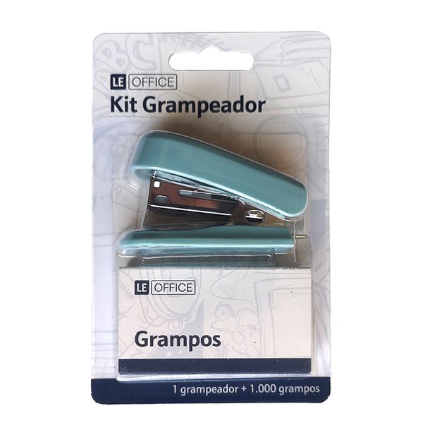 Grampeador Le com Grampo 24/06 Azul