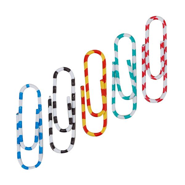 Clip Le Zebrado Colorido 28mm com 100 Unidades