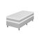 Cama Box Solteiro Umaflex Loreto Branco com Cinza