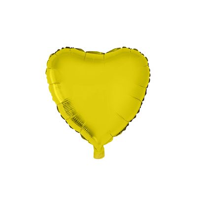 Balão Funny Metalizado Coração 18" Dourado