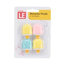Mini Borracha Le Ice Pastel com 4 Unidades