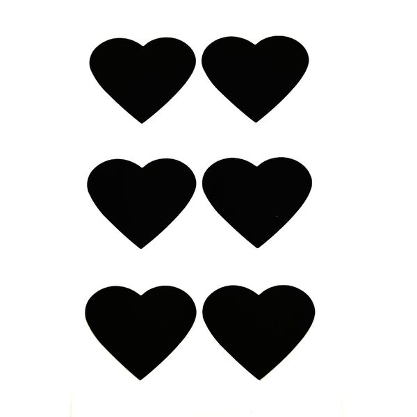 Etiqueta Adesiva de Papel Tag Lousa Decorativa Balões com 6 Unidades Preta