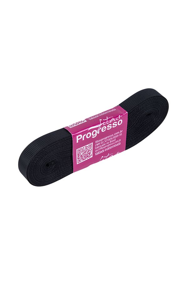 Fita de Gorgurão GP Nº02 11mm Peça com 10m Preto 219
