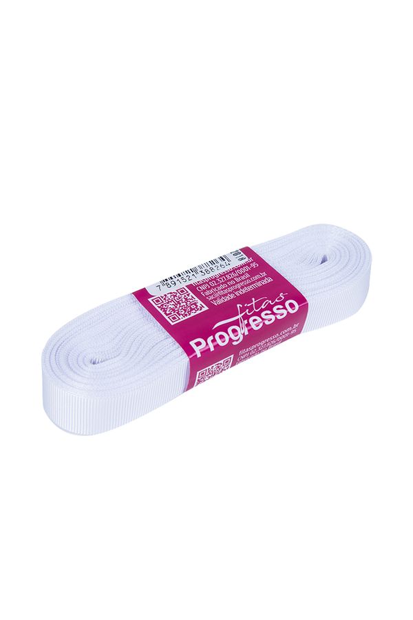 Fita de Gorgurão GP Nº03 15mm Peça com 10m Branca 201