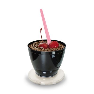 Colher Strawplast para Sobremesa com 50 Unidades Rosa