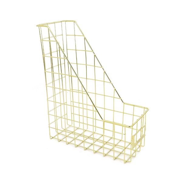 Porta Revista Le Aramado Metal Ouro