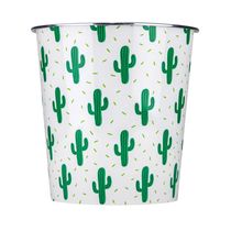 Cesto para Papel Le Plástico Estampado Cacto