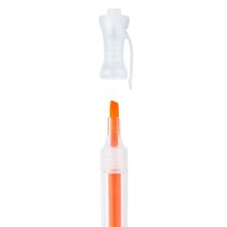 5 Caixas Marca Texto Fluorescente Transparente 12 Unidades Brw Laranja