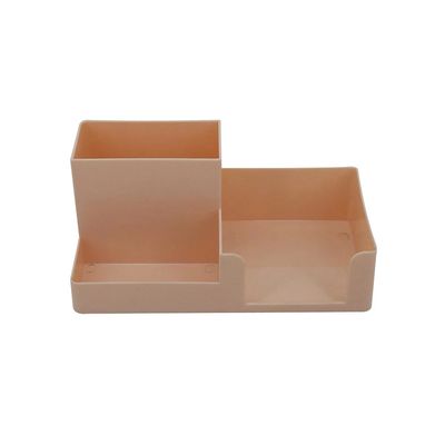 Organizador de Mesa Le Retangular Salmon Pastel Tamanho Médio 20x10,5x9cm