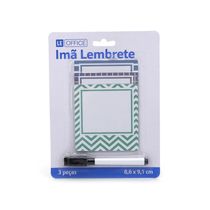 Ímã Le Anotações Lembretes Organizer com Marcador 3 Unidades - Item Sortido