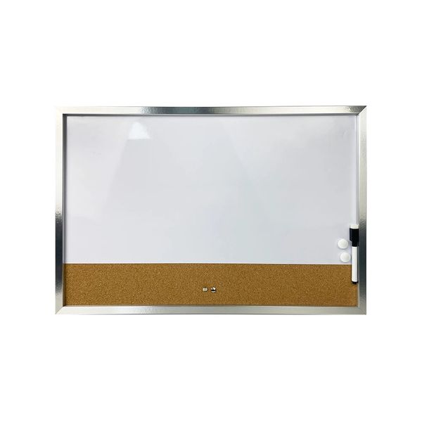 Quadro Magnético Branco Le Planejamento Semanal com Marcador e Imãs 60x40cm