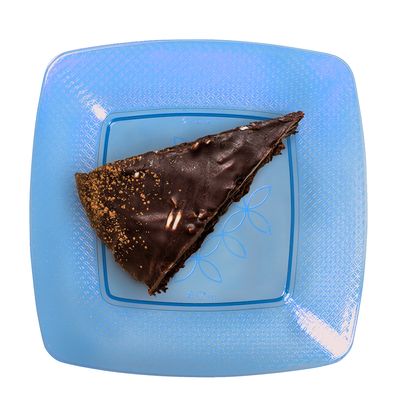 Prato Descartável Strawplast Quadrado 15cm com 10 Unidades Azul
