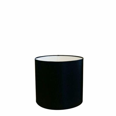 Cúpula Abajur Cilíndrica Cp-7005 ø18x18cm Preto