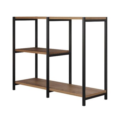 Aparador Industrial Artesania Preto E Imbuia 95cm