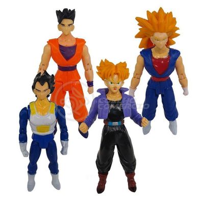 Kit 4 Bonecos Dragon Ball Super 15Cm
