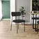 Cadeira Decorativa Estofada Para Sala De Jantar Melina L02 Suede Preto - Lyam Decor