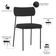 Cadeira Decorativa Estofada Para Sala De Jantar Melina L02 Suede Preto - Lyam Decor