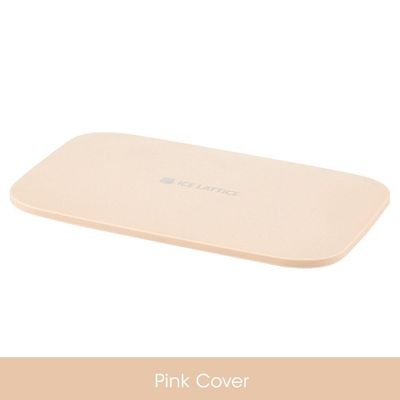 Bandeja De Silicone Cubos De Gelo Com Tampa E Caixa De Armazenamento Rosa