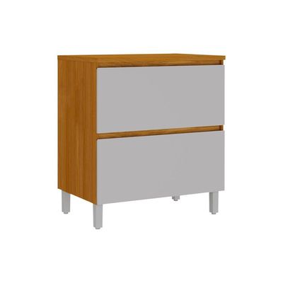 Cozinha Completa Itatiaia Lumina Aéreo 2 Portas 270cm Em Madeira Mdf Cinamomo/fendi