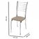 Cadeira Iara Cromada Para Cozinha Suede Bege