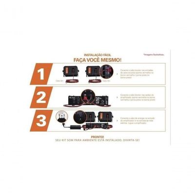 Kit De Som Para Ambiente Hayonik Ambience 2000 Od V2 Branco