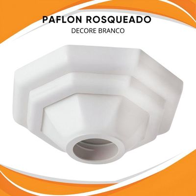 Luminária Plafonier Plafon Pirâmide Branco Lâmpada Teto E27 Soquete Bocal Porcelana Bivolt 100W