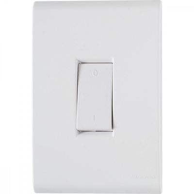 Conjunto 4x2 com 1 Interruptor Bipolar Tramontina Liz 10 A 250 V Branco