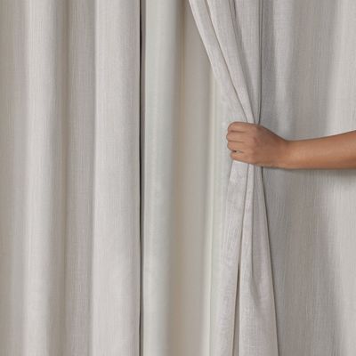 Cortina Tecido Blecaute Voil Gaze Linho 2,70 m x 2,30 m 100% Poliéster - Bege