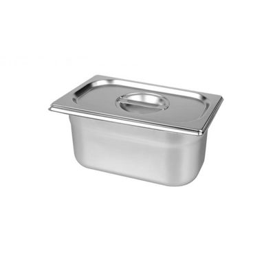 Kit Cuba Gastronomica com Tampa Inox GN 1/9 x 65mm Brasinox