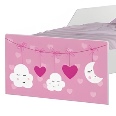 Mini Cama Infantil 153,2x79cm com Proteção Lateral Personagens Lhama K02 - D'Rossi