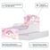 Mini Cama Infantil com Cama Auxiliar 153x79cm Personagens Unicórnio K02 - D'Rossi