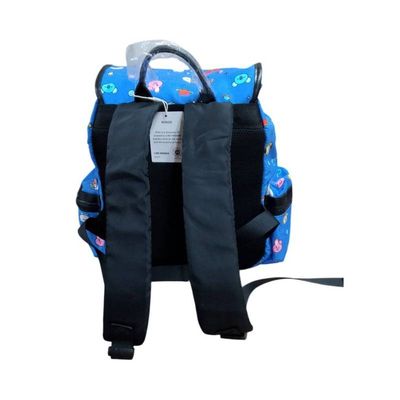 Mochila Azul de Costa Infantil Tipo Saco Personagens BT21