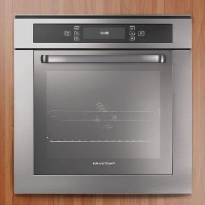 Forno Elétrico Brastemp Bo260ar De Embutir 67 Litros Inox Forno Elétrico Brastemp De Embutir 67l Inox 220v Bo260arbna