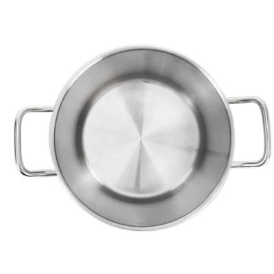 Panela Caldeirão Profissional 10,5L em Aço Inox 24cm Brinox Avulsa