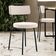 Cadeira Decorativa Estofada Para Sala De Jantar Barcelona L02 Suede Bege - Lyam Decor