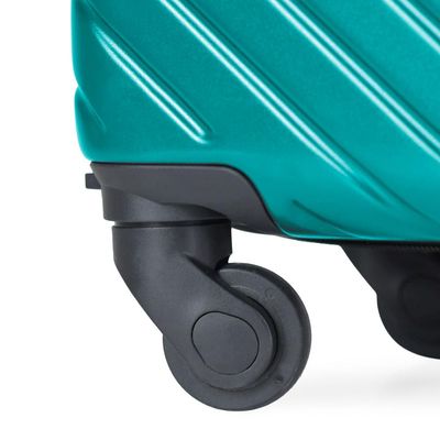 Mala de Bordo 10 kg Abs 4 Rodas Detroit Verde Turquesa P / Verde
