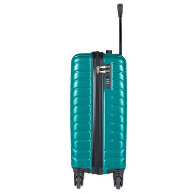 Mala de Bordo 10 kg Abs 4 Rodas Detroit Verde Turquesa P / Verde