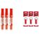 Kit 3 Marcadores Para Quadro Branco + 3 Refil Pilot V-board Master Vermelho